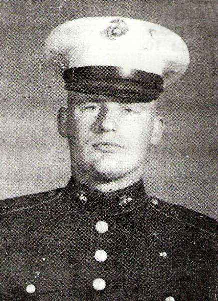 David Kirkeby portrait in full United States Marine Coprs dress uniform