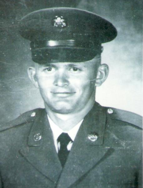 Photo of Merlin James Laber in uniform.