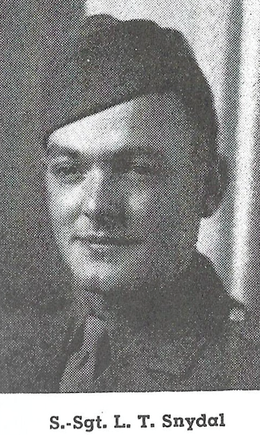 Staff Sergeant Larus T Snydal in uniform head and shoulder photo