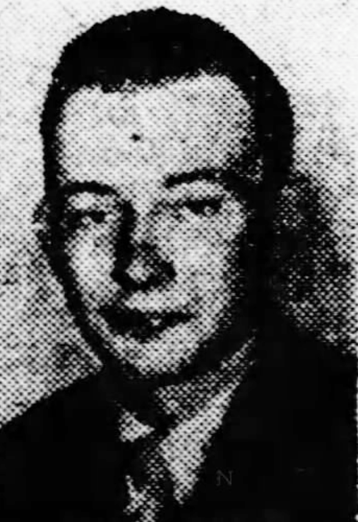 Private Leslie G Hartley in civilian clothes head and shoulder photo