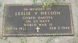 Seaman Second Class Leslie V Nelson's grave marker