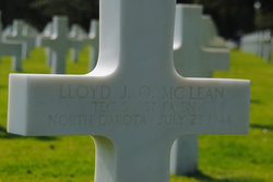 Technician Fifth Class Lloyd J. L. McLean cross grave marker photo