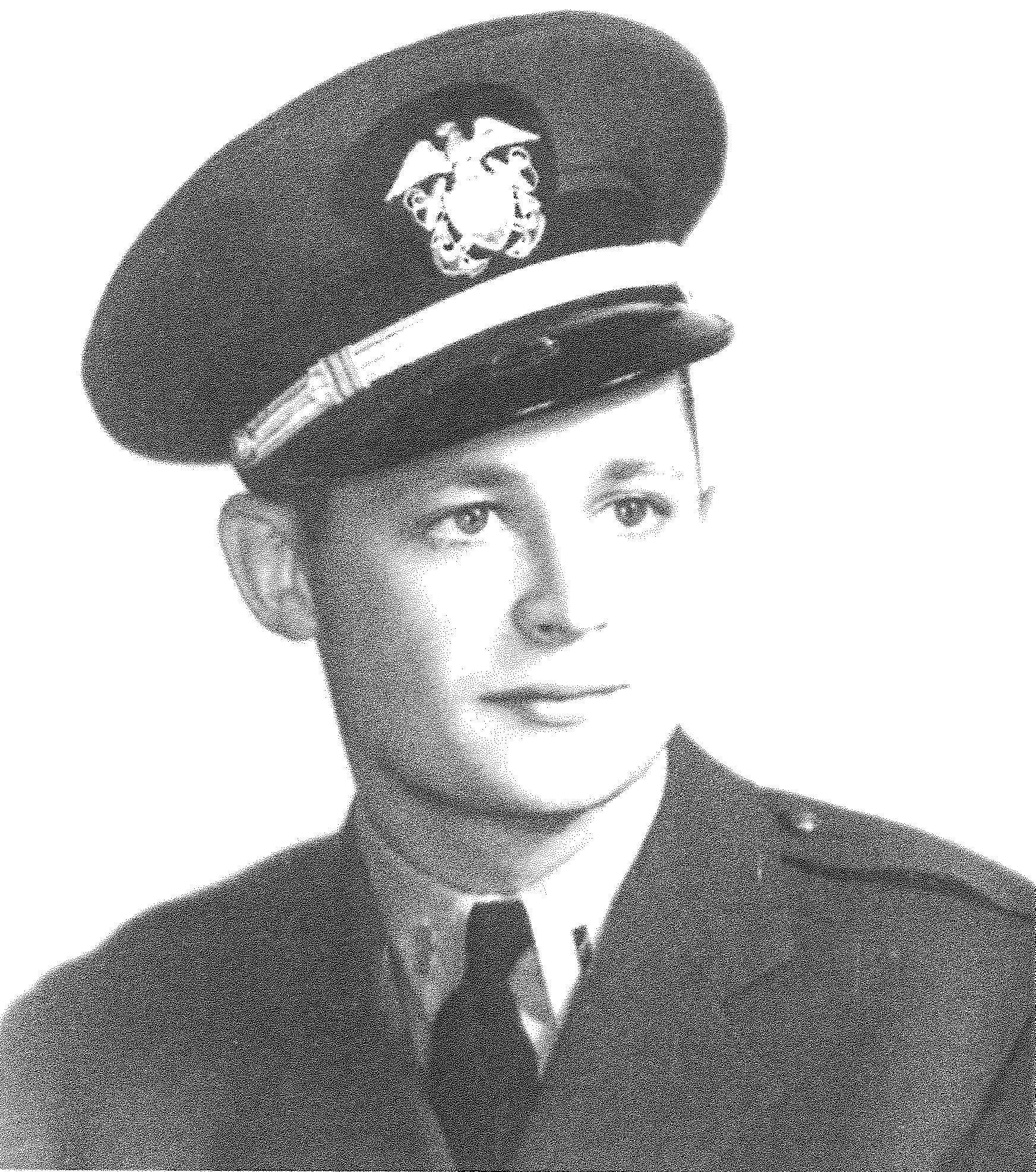 Ensign Merle H Longnecker in uniform head and shoulder photo