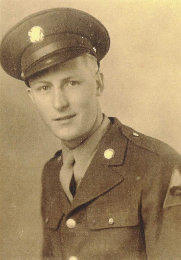 Private Lyle H Hartvickson in uniform photo