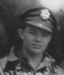 First Lieutenant Lyle J Doerr in uniform head and shoulder black and white photo
