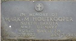 Machinist's Mate Third Class Mark M Houtkooper grave marker photo