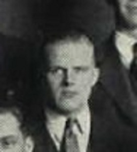 Captain Norman J McKendry in civilian clothes suit and tie head and shoulder photo