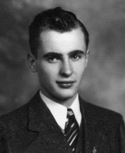 Staff Sergeant Milton H Underdahl in civilian suite and tie head and shoulder photo