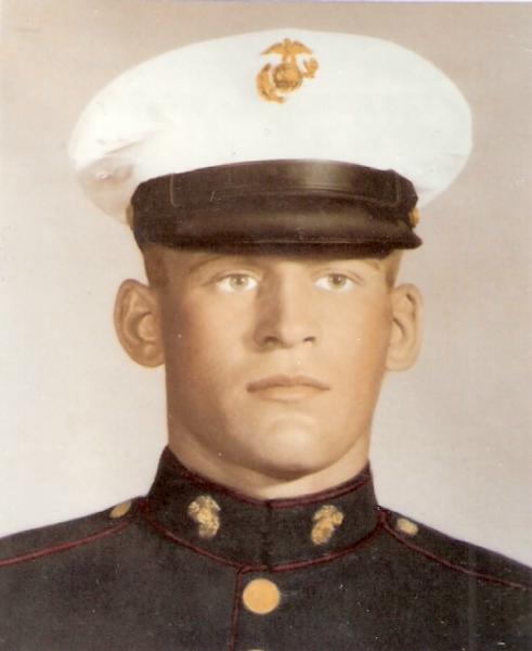Gary Myers photo in Marine Corps uniform professional posed.