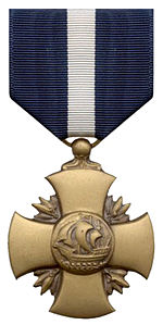 Picture of the Navy Cross medal.