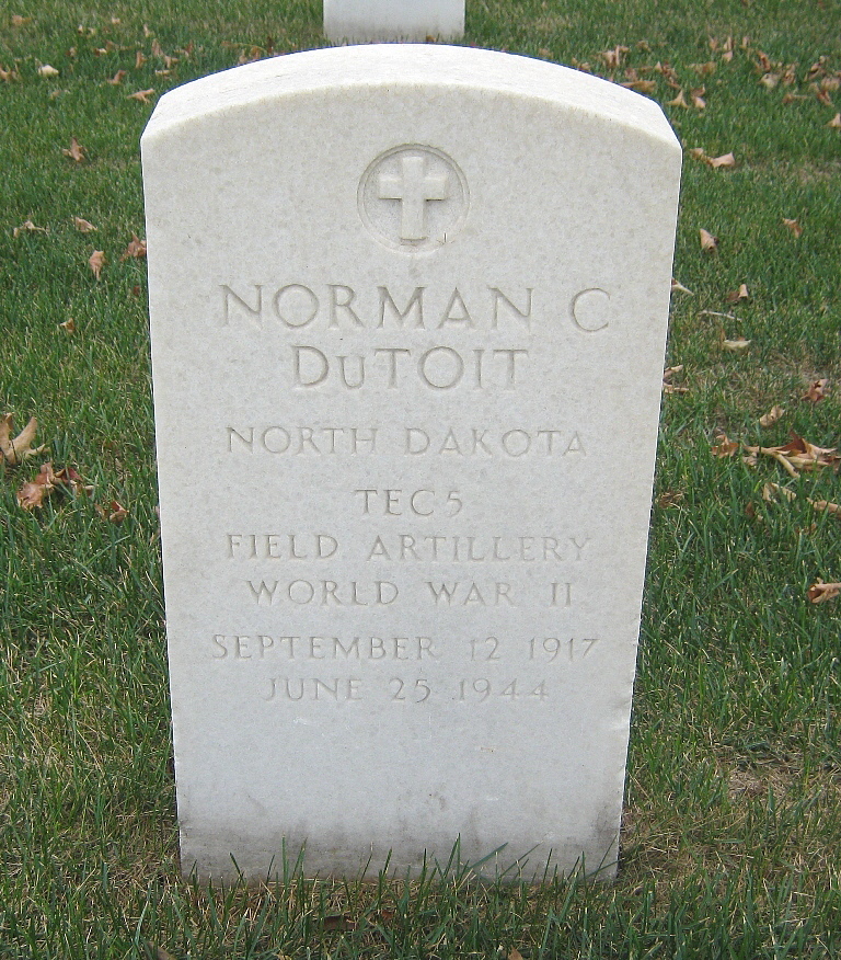 Technician Fifth Grade Norman C Dutoit grave marker photo