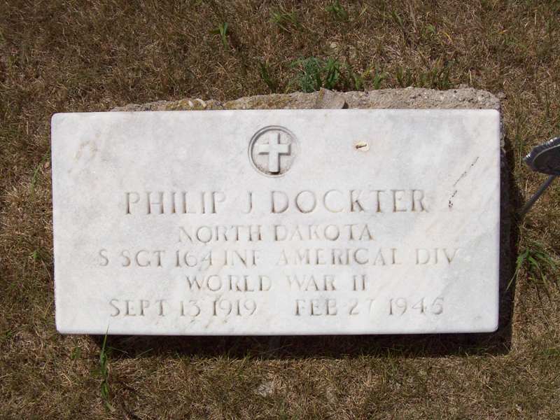 Staff Sergeant Philip J Dockter grave marker photo