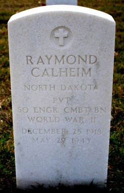 Private Raymond Calheim grave marker photo