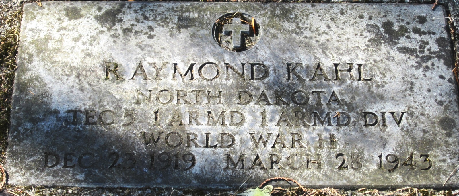 Technician Fifth Grade Raymond Kahl grave marker photo