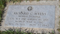 Corporal Richard C Myers grave marker photo