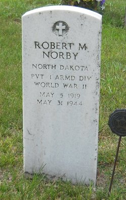 Private Robert M Norby grave marker photo