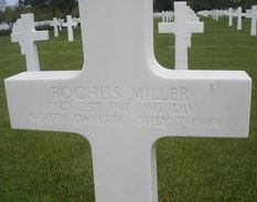 Private First Class Rochus Miller cross grave marker photo