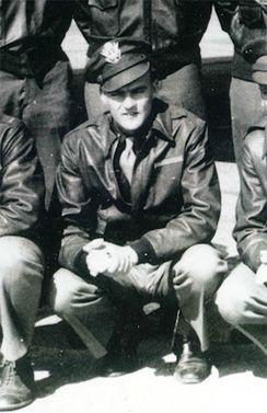 Flight Officer Ronald E Bartley in uniform photo