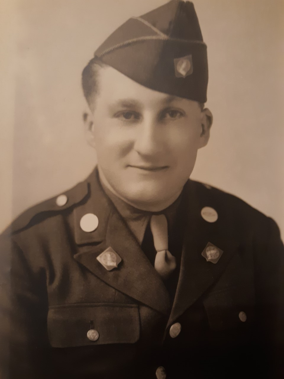 Private Rueben Pepple in uniform head and shoulder photo