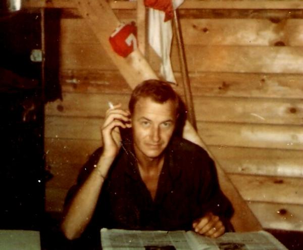 Robert Sime photo while seated in a relaxed setting