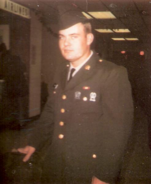 Photo of John Tague in full military uniform