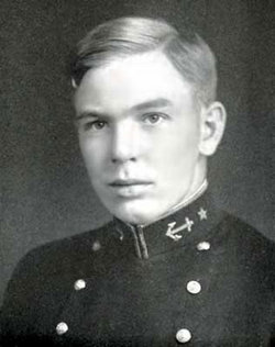 Commander Verne L Skjonsby in uniform head and shoulder photo