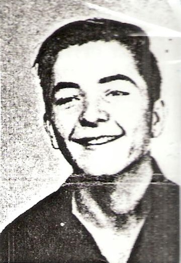 Black and white photo of Larry Warbis in civilian clothing