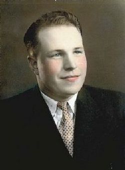 Seaman Second Class Wayne F Fegley in civilian clothes head and shoulder photo