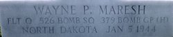 Flight Officer Wayne P Maresh name inscribed on wall photo