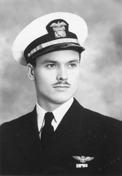 Lieutenant William R Larson in uniform head and shoulder photo