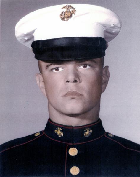 Photo of Paul Wolos in Marin Corps uniform