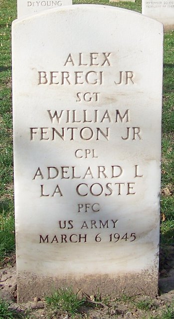 Private First Class Adelard L La Coste grave marker photo