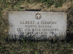 Sergeant Albert J Osmon grave marker photo