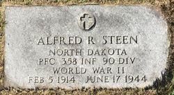 Private First Class Alfred R Steen grave marker photo