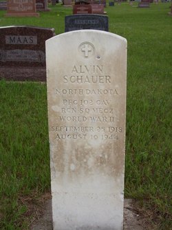 Private First Class Alvin Schauer grave marker photo