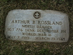 Sergeant Arthur B Rossland grave marker photo
