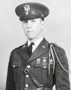 Second Lieutenant Carleton E Simensen in dress uniform photo