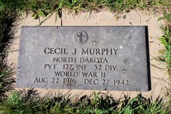 Private Cecil J Murphy grave marker photo