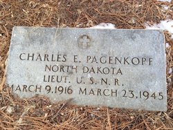 Lieutenant Charles E Pagenkopf grave marker photo