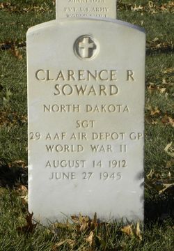 Sergeant Clarence R Soward grave marker photo