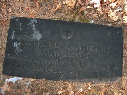 Private First Class Clifford K Nordby grave marker photo