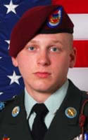 Keenan Cooper in Army class A dress uniform
