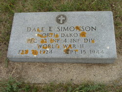 Private First Class Dale E Simonson grave marker photo