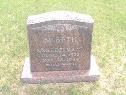 Staff Sergeant Delmar D McBeth grave marker photo