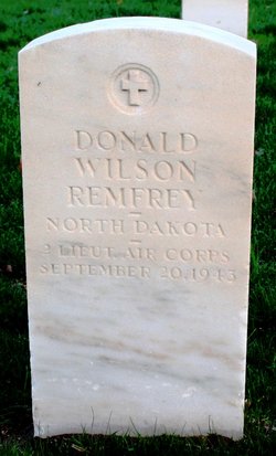 Second Lieutenant Donald W Remfrey grave marker photo