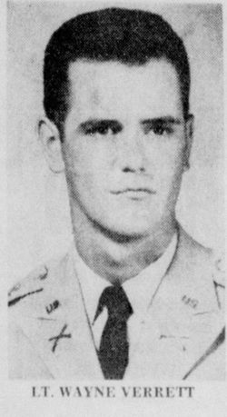 Photo on Durwood Verrett in military uniform
