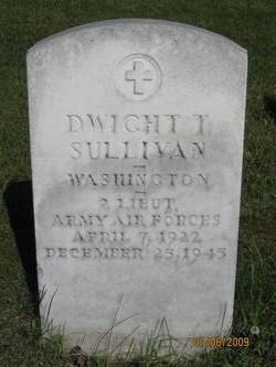 Second Lieutenant Dwight T Sullivan grave marker photo