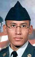 Photo of Sheldon Hawk Eagle in full military dress uniform