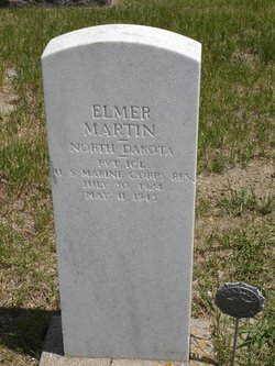 Private First Class Elmer Martin grave marker photo