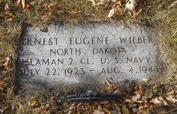 Seaman Second Class Ernest E Wieber grave marker photo